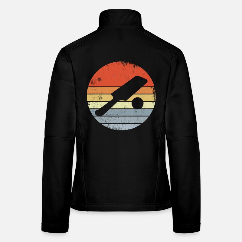 Batte de cricket vintage Veste en tissu softshell Femme