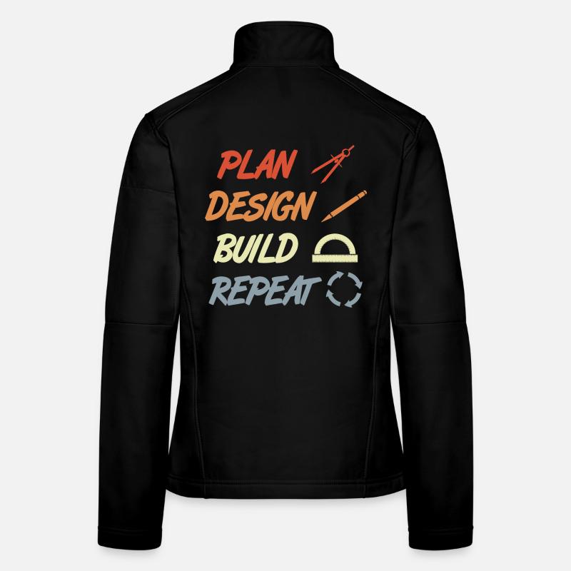 Architekten Zeitplan Frauen Softshelljacke