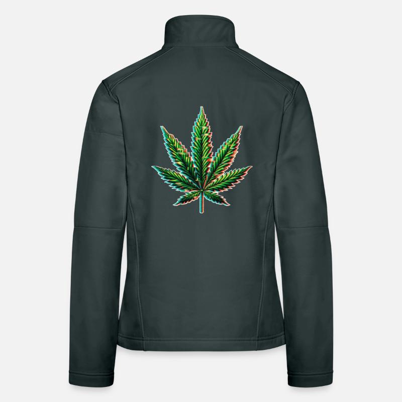 Problème de cannabis Veste en tissu softshell Femme