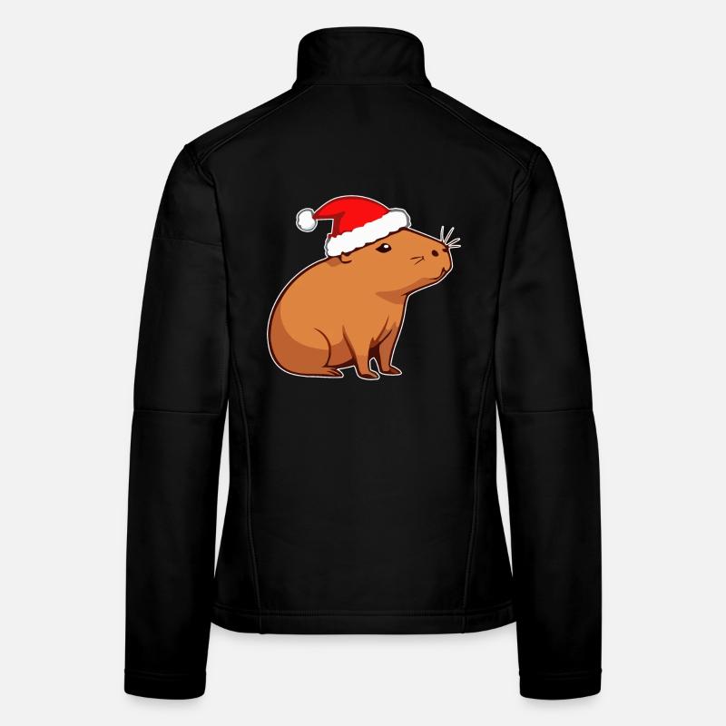 Capybara Weihnachten Frauen Softshelljacke