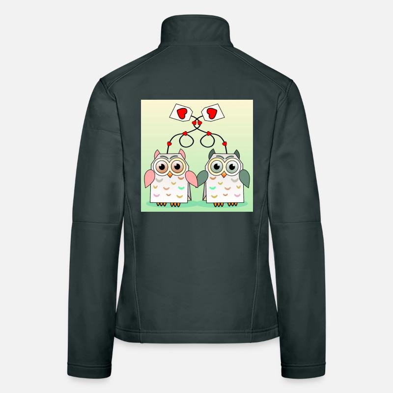 Eulen Tee Frauen Softshelljacke