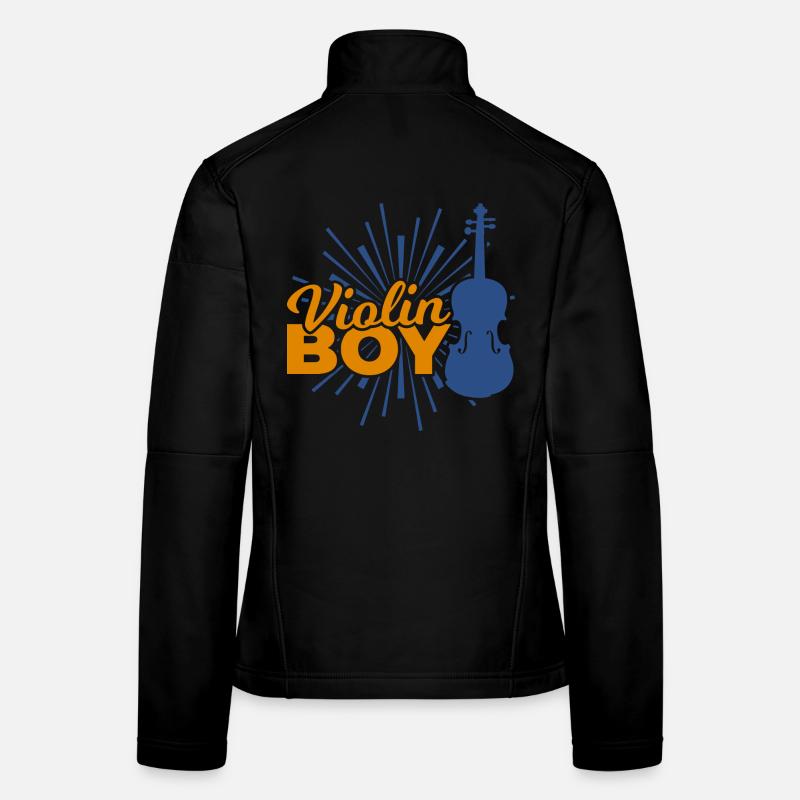 Violins Boy Women's Softshell Jacket