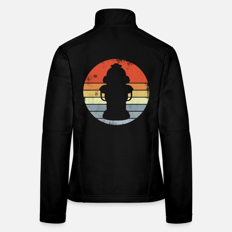 Vintage Fire Hydrant Women's Softshell Jacket