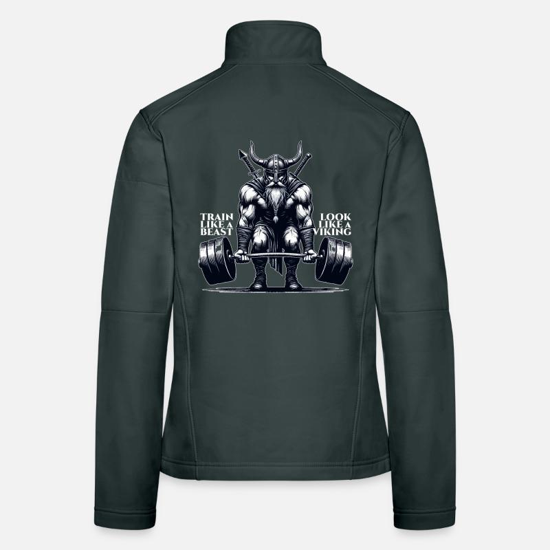 Cadeau de soulevé de terre Viking Veste en tissu softshell Femme