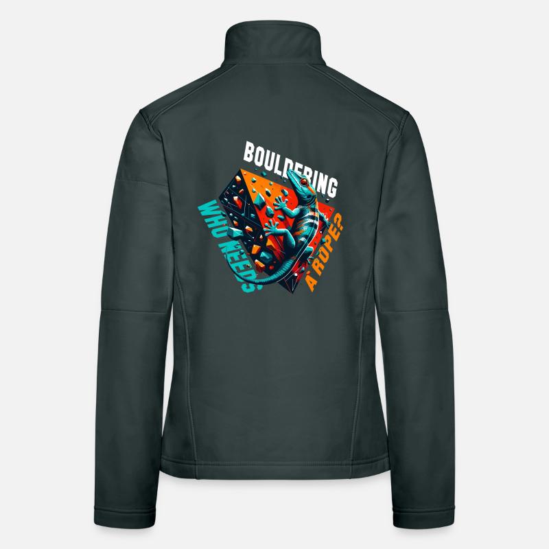 Bouldern Gecko Seil? Geschenk Frauen Softshelljacke