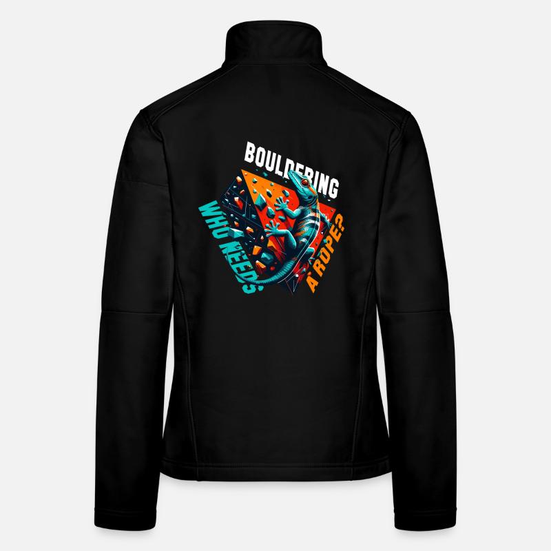Bouldering Gecko Rope? Gift Women's Softshell Jacket