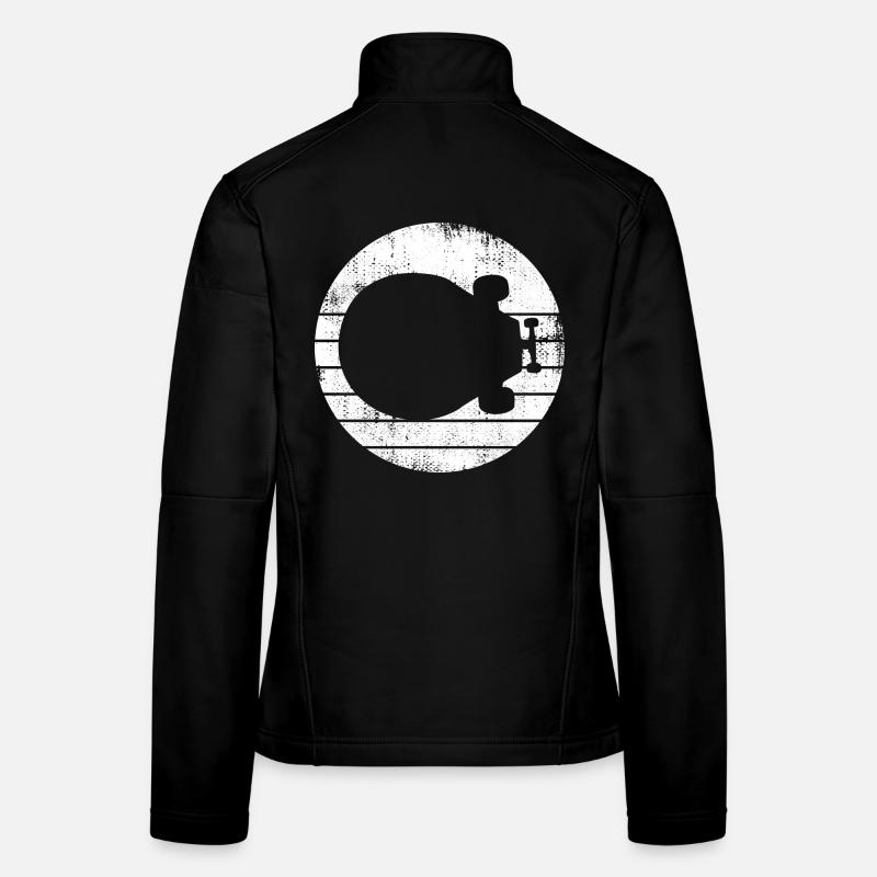 Skateboard Zeichnung Frauen Softshelljacke