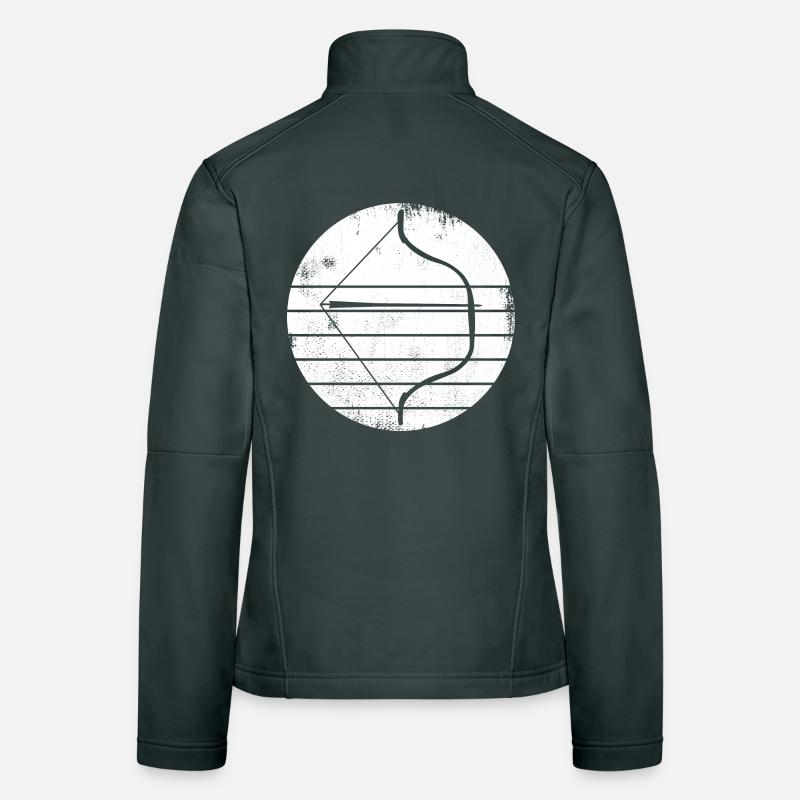 Bogen und Pfeil Skizze Frauen Softshelljacke