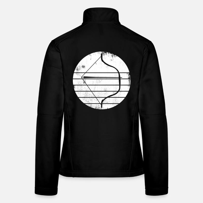 Croquis d’arc et de flèche Veste en tissu softshell Femme