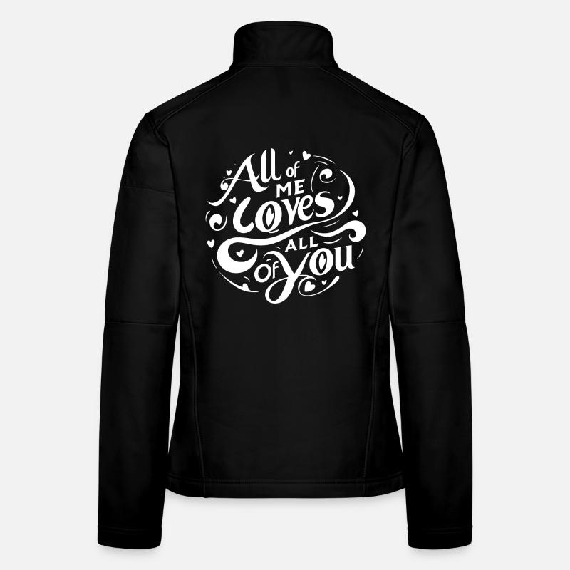 tout moi t’aime tous Amour Veste en tissu softshell Femme