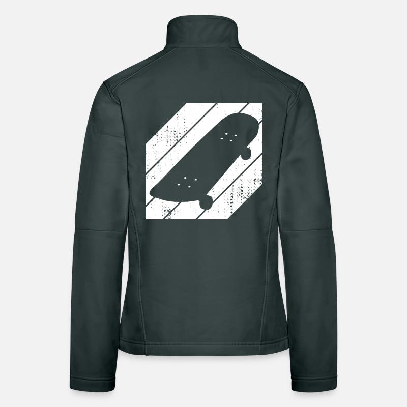 Skateboard Drawing Women's Softshell Jacket
