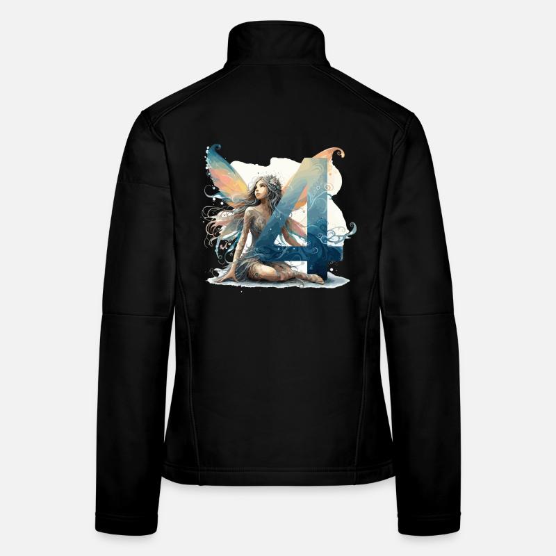 Cadeau d’anniversaire elfe fée de 4 ans Veste en tissu softshell Femme