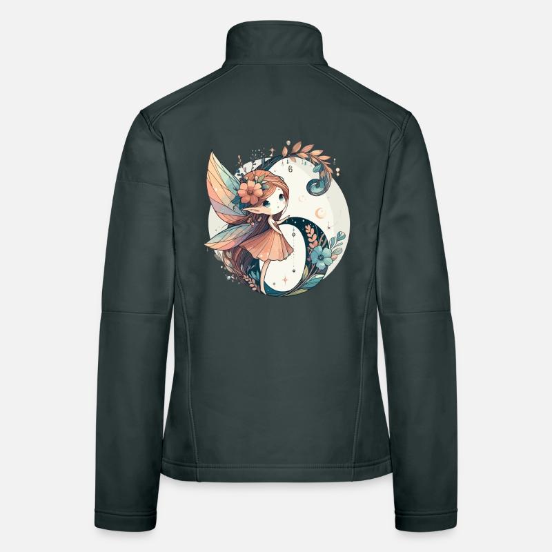 Cadeau d’anniversaire elfe fée de 6 ans Veste en tissu softshell Femme
