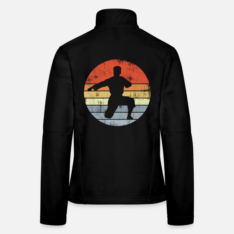 Retro Karateka Women's Softshell Jacket