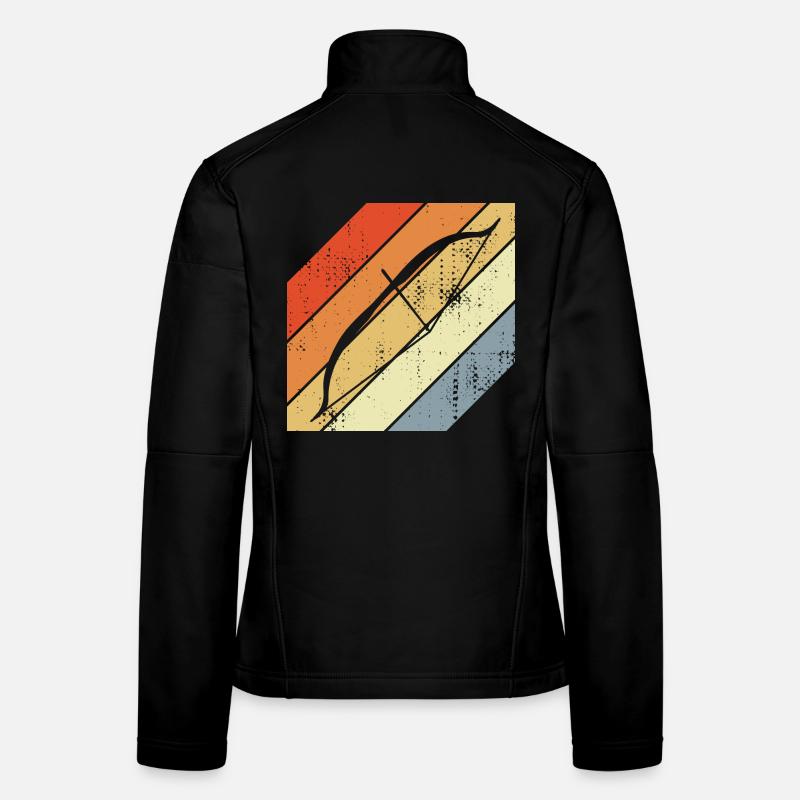 Tir à l’arc rétro Veste en tissu softshell Femme