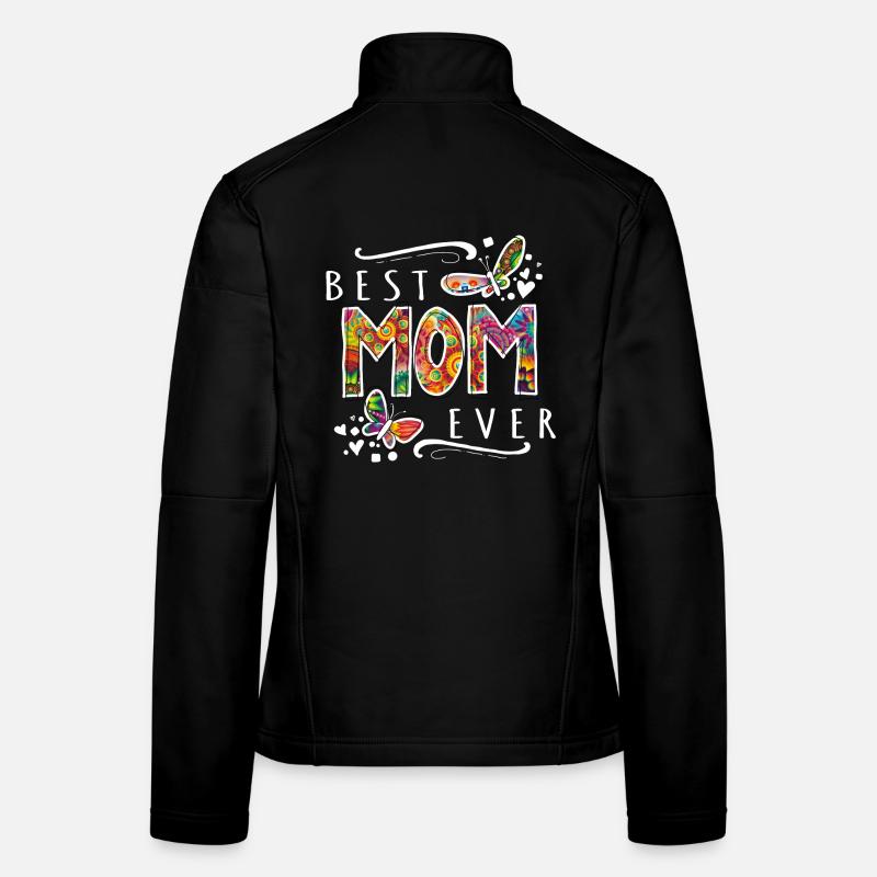 best mom ever muttertag mama w bunt Frauen Softshelljacke