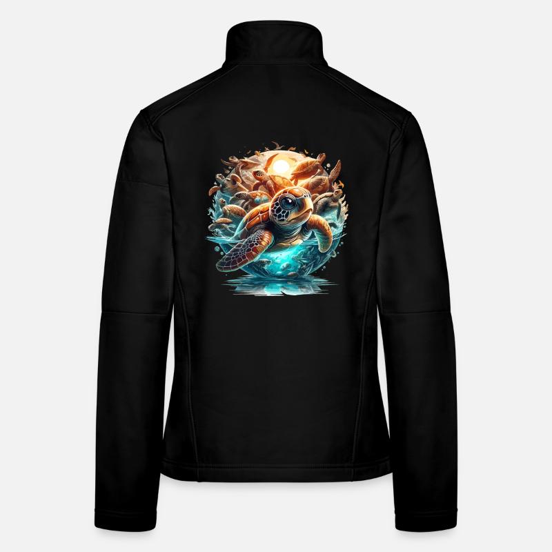 Turtles World Wonder Turtle Gift Women's Softshell Jacket