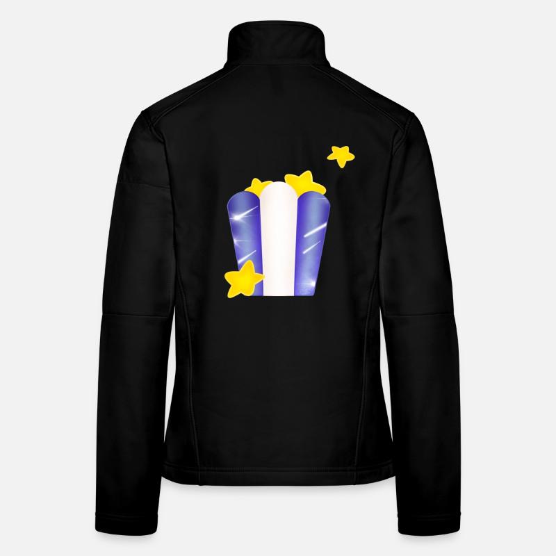 Star-Tasche! - Frauen Softshelljacke - Schwarz