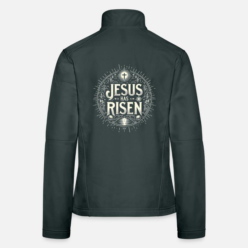 Jesus is Risen Circle Women's Softshell Jacket
