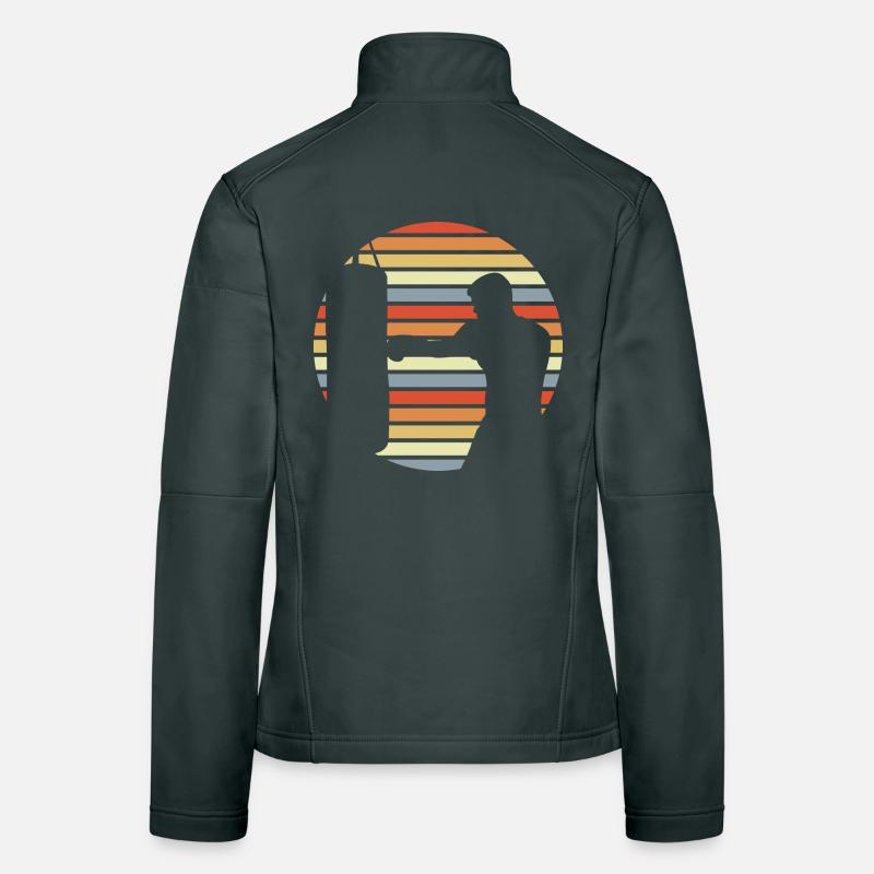 Boxer Drawing Women's Softshell Jacket