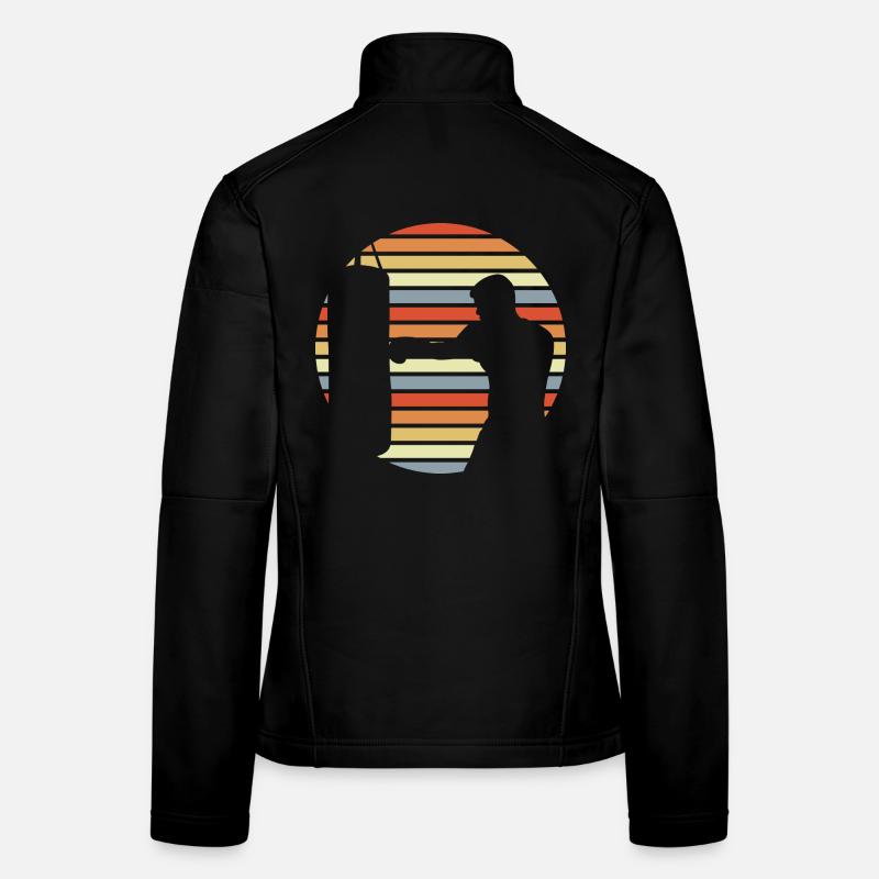 Boxer Zeichnung Frauen Softshelljacke