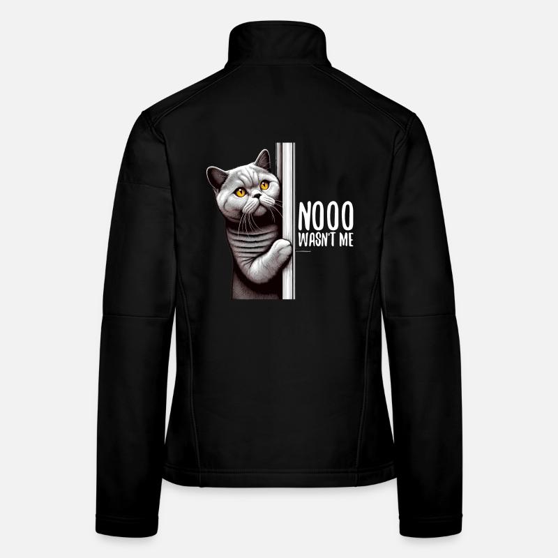 No I Wasn't BKH Blue Cat Gift Women's Softshell Jacket
