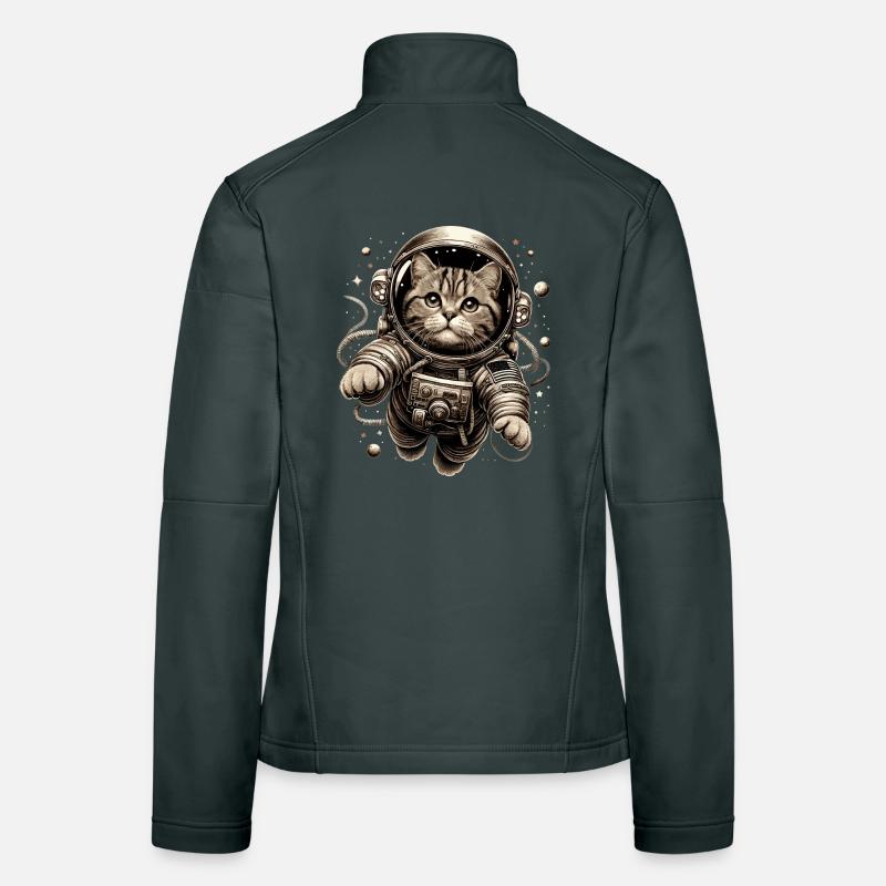 Astronaut BKH Tabby Gift Women's Softshell Jacket
