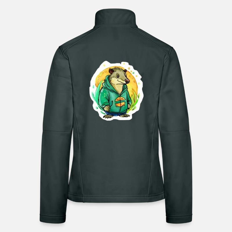 Petit rat d’eau Veste en tissu softshell Femme