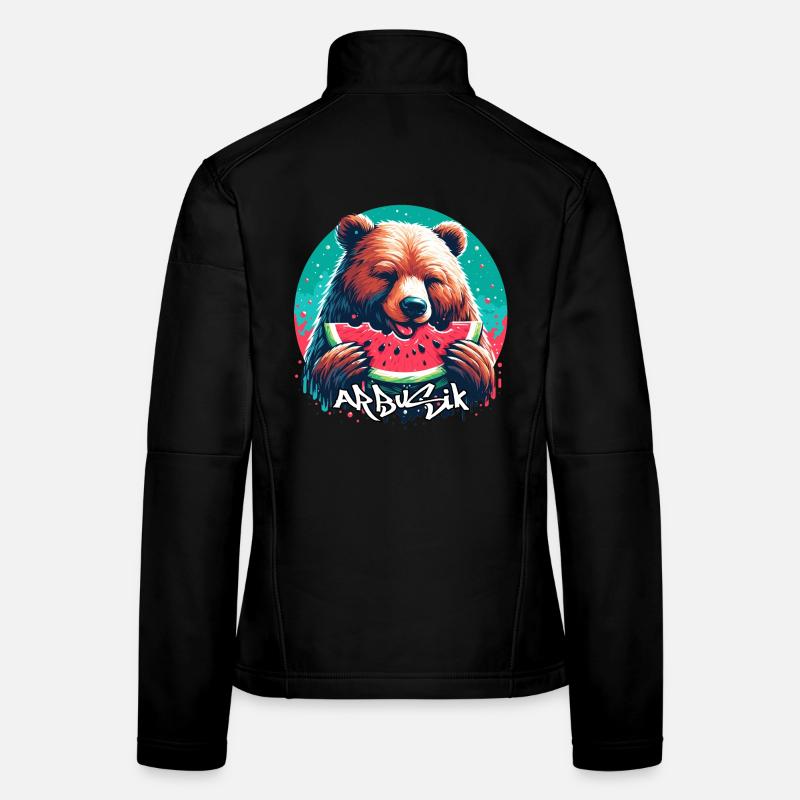 Pastèque Arbusik ours cadeau délicieux Veste en tissu softshell Femme