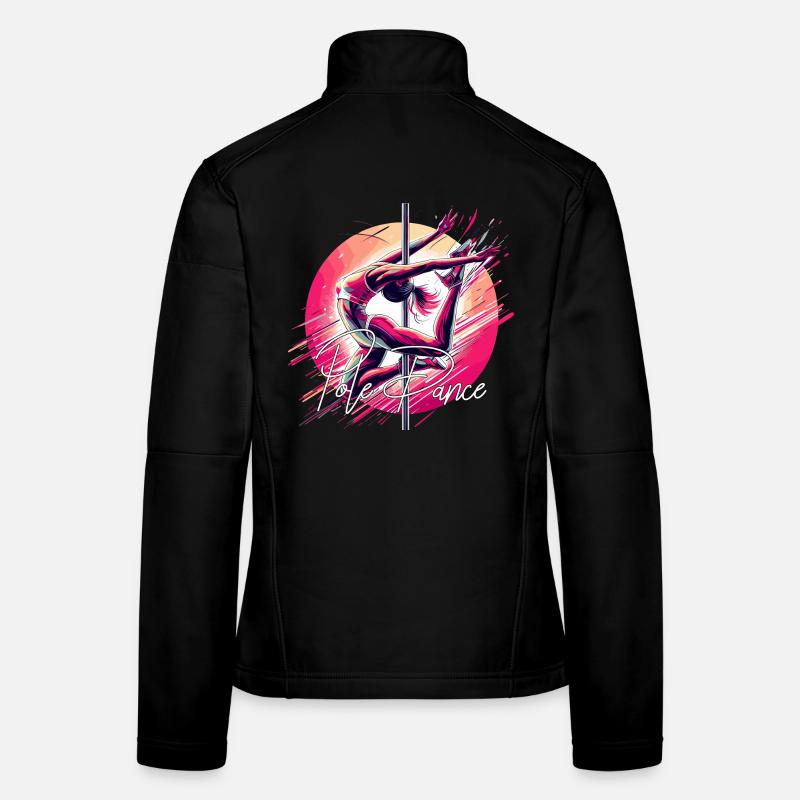 Pole Dance Dynamik pink Geschenk Frauen Softshelljacke