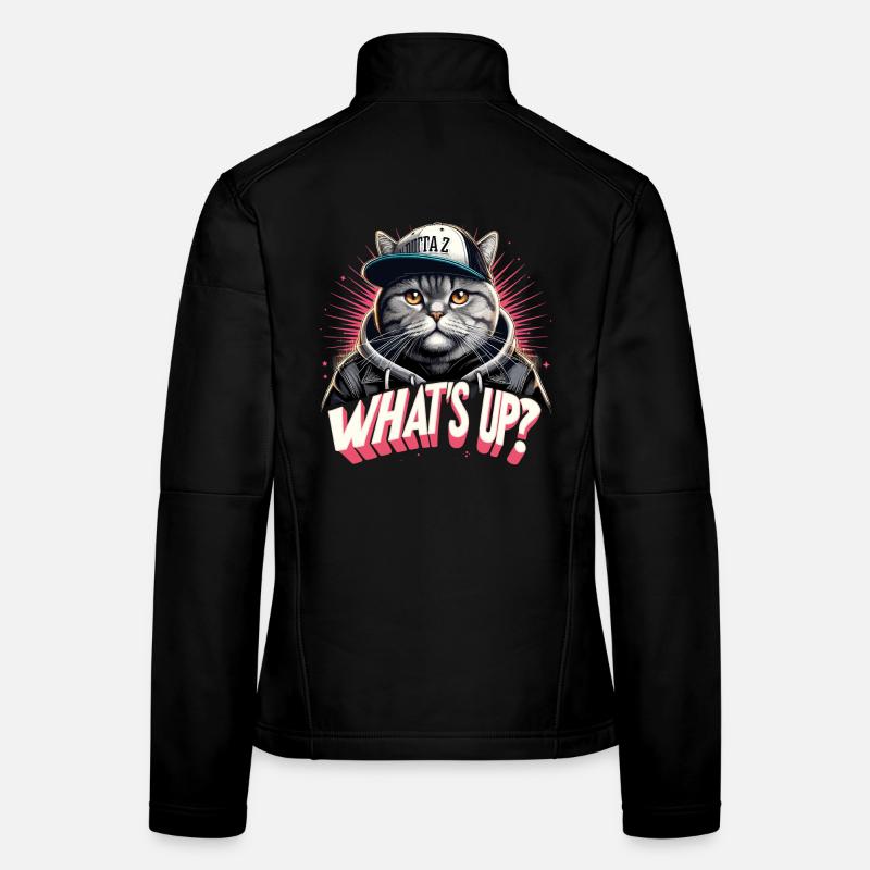 BKH Britisch Kurzhaar Katze getigert Gangster Frauen Softshelljacke