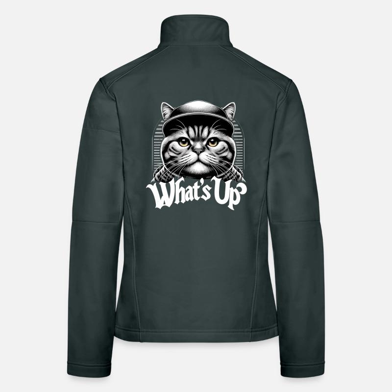 BKH Britisch Kurzhaar Katze getigert Was geht ab Frauen Softshelljacke