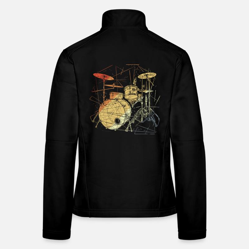 Batterie Retrowave Veste en tissu softshell Femme