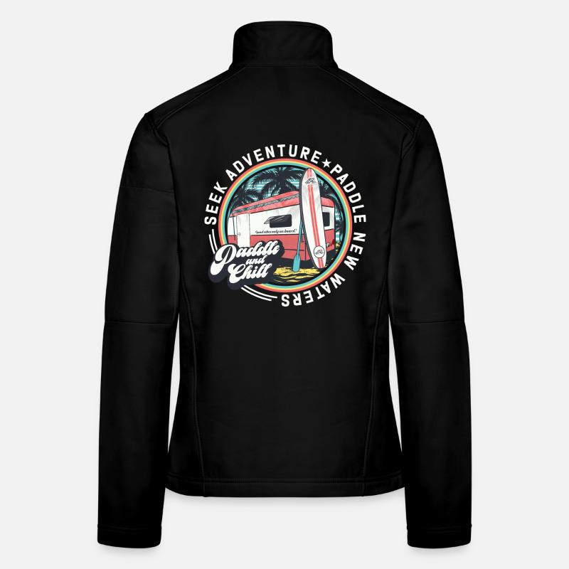Seek adventure paddle new waters Frauen Softshelljacke