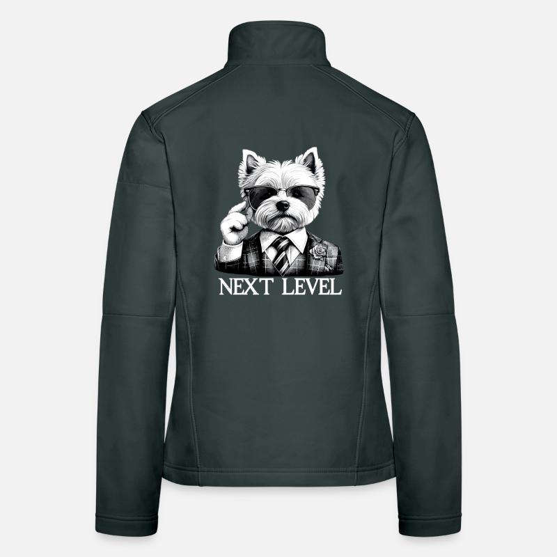 West Highland White Terrier Next Level Suit Women's Softshell Jacket