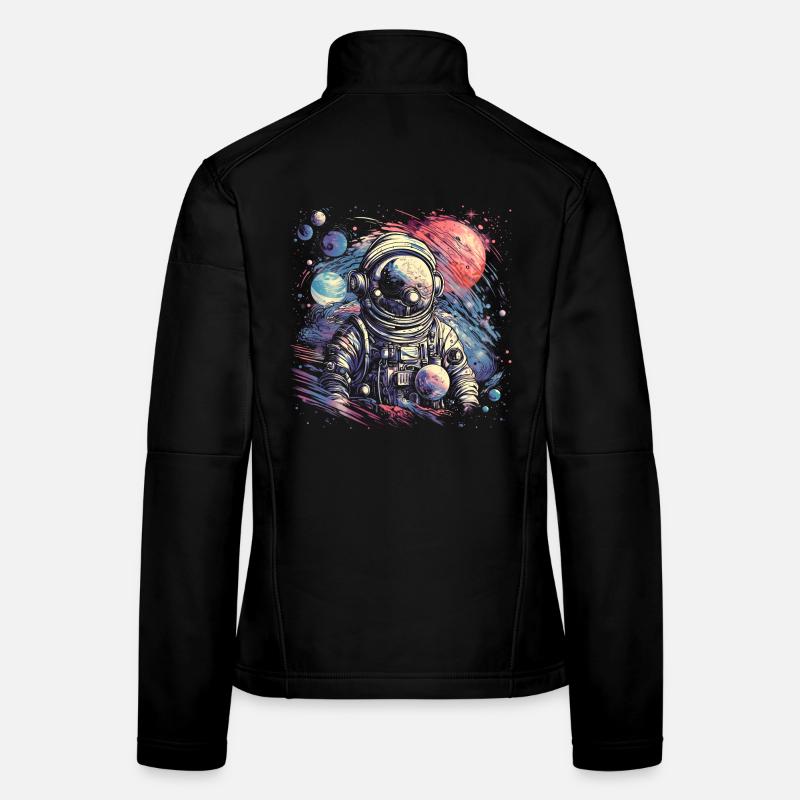 Astronaute cool au look rétro Veste en tissu softshell Femme