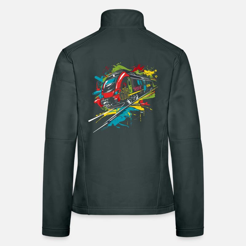 Graffiti Railway Women's Softshell Jacket