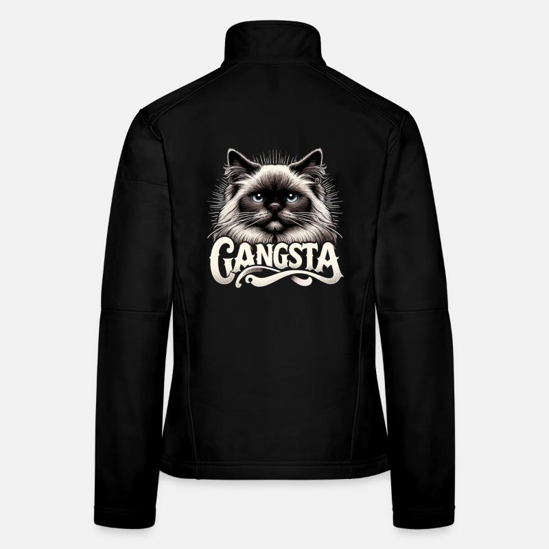 Heilige Birma Katze Birmakatze Gangsta Geschenk Frauen Softshelljacke