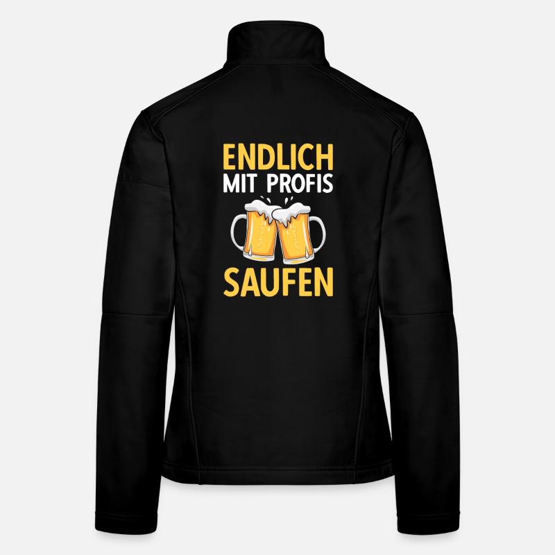 Endlich mit Profis saufen Frauen Softshelljacke