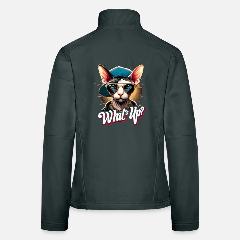 Cornish Rex Was geht ab Katze Geschenk Frauen Softshelljacke