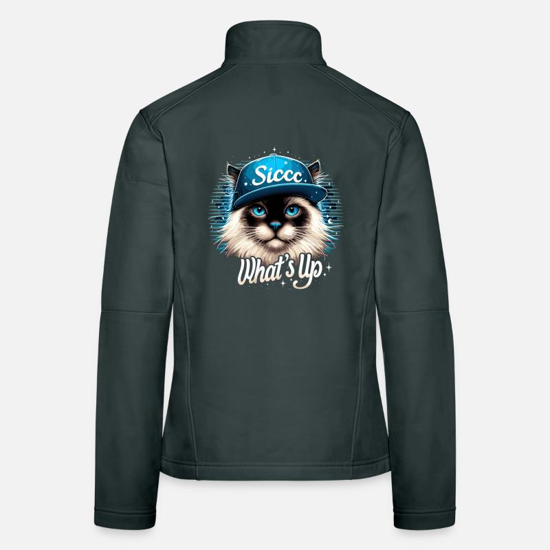 Heilige Birma Katze Birmakatze Was geht ab Geschen Frauen Softshelljacke