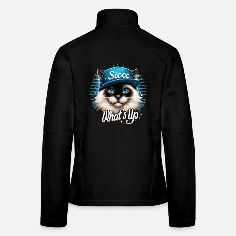Holy Birman Cat Birman Cat What’s Up Geschen Veste en tissu softshell Femme