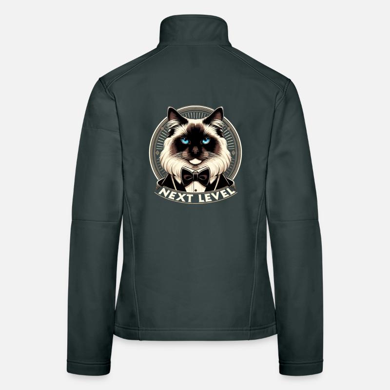 Heilige Birma Katze Birmakatze Smoking Geschenk Frauen Softshelljacke