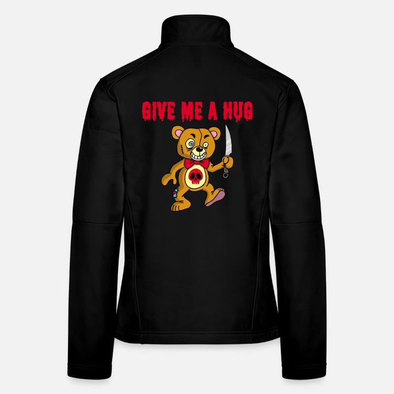Psychopathischer Teddybär Frauen Softshelljacke