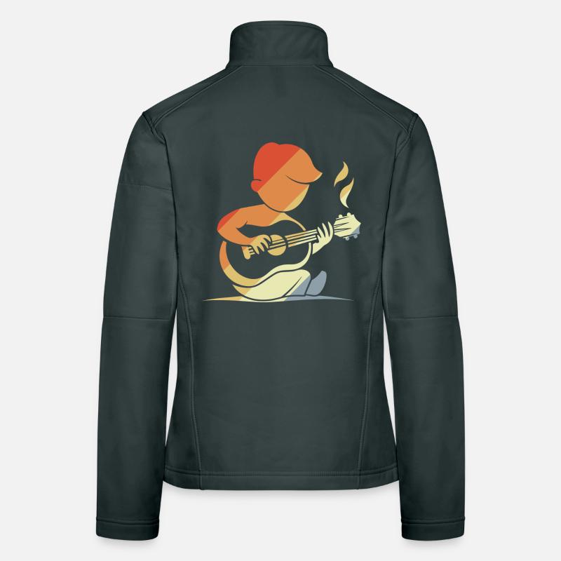 Vintage Ukulele Child Women's Softshell Jacket