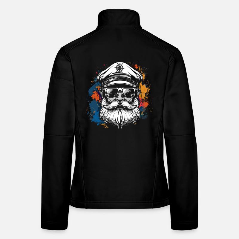 Sailing Captain Sketch Women's Softshell Jacket