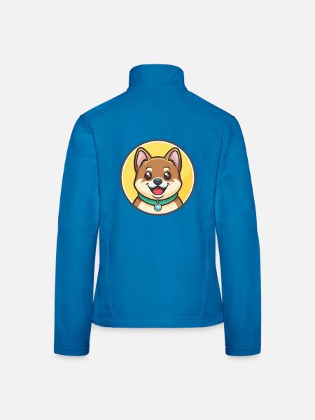 Tang Chien Race Dessin Animé Kawaii Clipart Illustration - Veste en tissu softshell Femme - noir - Dos