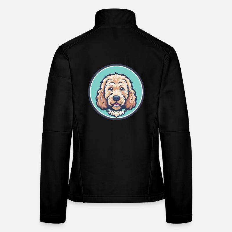 Cockapoo Dog Breed Colorful Cartoon Kawaii Clipart Women's Softshell Jacket