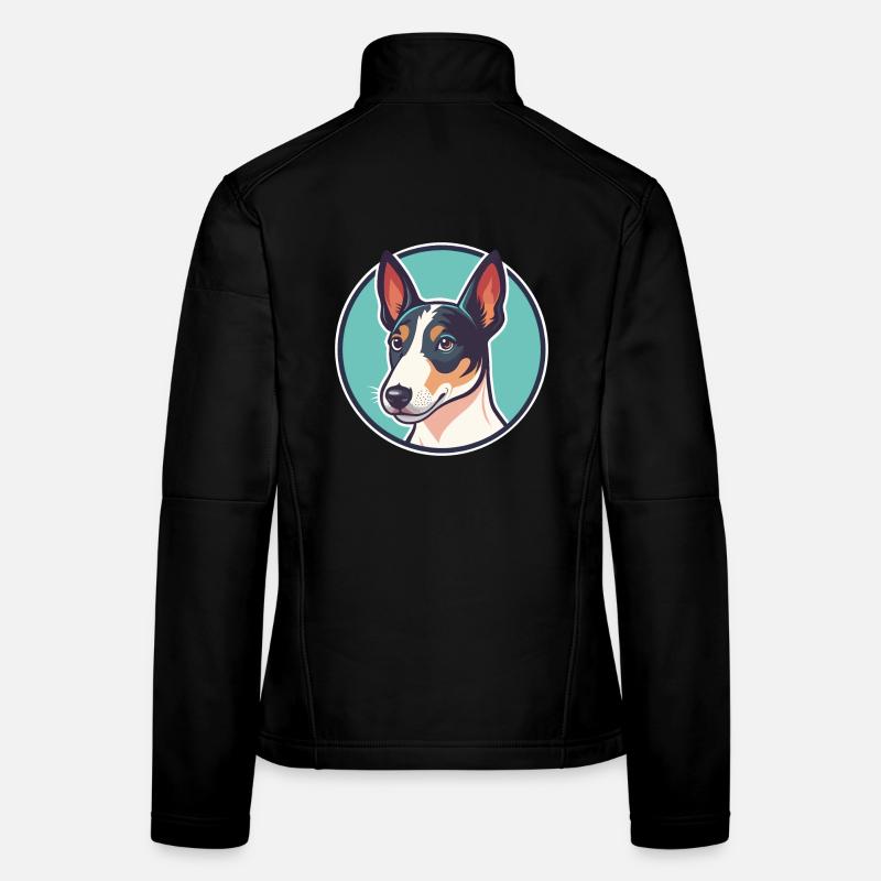 Glatter Foxterrier Hunderasse Karikatur Kawaii Frauen Softshelljacke