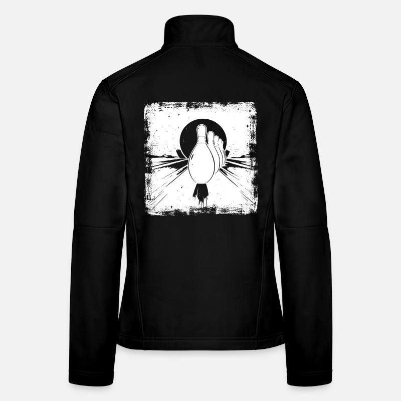 Bowling Pins Frauen Softshelljacke